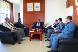 مناقشة ترتيبات الربط الشبكي بين وزارة الصناعة والتجارة ومصلحة الضرائب 