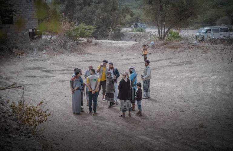 العون المباشر تبدأ تنفيذ مشروع يوفر المياه لـ (6600) شخص في صعيد شبوة