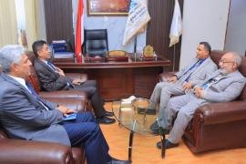 رئيس هيئة الاستثمار يزور جامعة الرازي ويطلع على اعمال التشييد والبناء للمشروعين الاستثماريين للجامعة والمستشفى التعليمي