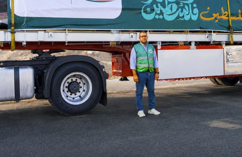 مجموعة أرما التابعة لمجموعة هائل سعيد أنعم وشركاه في مصر تطلق قافلة مساعدات غذائية جديدة إلى غزة
